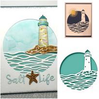 Circle Beacon Metal Cutting Dies DIY Scrapbook Emboss Paper Cards Album Stencil sidabras
