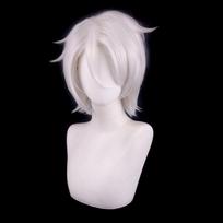 Case Study of Vanitas No Archiviste Wig Cosplay Costume Heat Resistant Synthetic Hair Noe Archiviste Men Women Party Wig 30CM balta