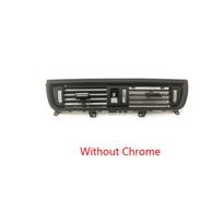 Front Console Central Air Conditioner AC Vent Grille For BMW 5 Series F10 F11 520i 523i 525i 528i 535i 64229166885 Without Chrome gray