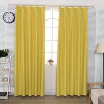 Blackout Curtains 2 Panels, Full Shade Complete Drapes for Living Room, Thermal Insulated Bedroom Window Treatment Drapes 100X135cm-2pcs