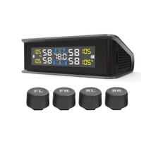 Solar TPMS Tire Pressure Monitor System LCD Display Wireless Sensors Car Safety T15