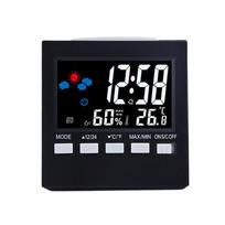 Daugiafunkcinis orų stoties laikrodis termometras higrometro kalendorius skaitmeninis LCD ekrano temperatūros ir drėgmės matuoklis