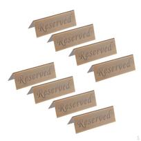 8x Stainless Reserved Table Sign Wedding Tabletop Tableware Display Bronze