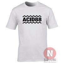 Rūgštinis 88 Marškinėliai acid house DJ techno klubas šokių muzika 80-tieji karnavalas retro L
