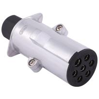 Lebonarie Tow Wiring Connector 7 Pole Coupler Socket Boat Jet Ski Camping Caravan RV Hitch Member (Silver) juoda