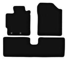 BASIC black velour floor mats for: Toyota Yaris III petrol (2011-2019)
