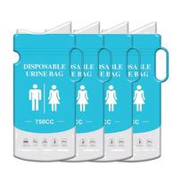Portable Emergency Urinal Bags 800ML Disposable Travel Vomit Bag with Handle Outdoor Camping Mobile Toilet Pee Bag for Men Women