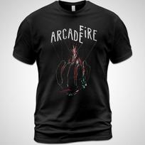 Cotton T-shirt Arcade Fire Rock Tee The Suburbs Win Butler Regine Chassagne Unisex T-Shirt L