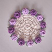 Crochet Flower Blanket, DIY Handmade Vintage Crochet Rose Flower Bouquet-Material Pack, Soft Rose Flower Bouquet Knitted One Size