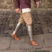 Fantazijos blauzdikės Poliruoto plieno kojų šarvai Viduramžių blauzdikės vyrams Puikiai tinka Cosplay, LARP ir Renesanso festivaliams