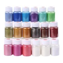 1 Set Epoxy Resin Dye Pearl Pigment for DIY Candle Soap Handmade Cosmetic Grade Pearlescent Natural Mica Mineral Powder 1