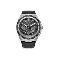 CITIZEN PROMASTER Šviesos energija maitinamas kvarcinis mechanizmas Odinis dirželis Laikrodis 46mm Vyriški laikrodžiai JY8149-05E JY8149-05E black