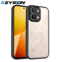 KEYSION Transparent Phone Case for VIVO Y31d Soft Silicone+PC HD Clear Simple Shockproof Phone Back Cover forVIVO Y31d for VIVO Y31d juoda