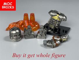 Single MOC Bricks Action Figures Anime Movies Attachments Assembled Constructing Blocks Playthings Ideal For Children Present CQ01