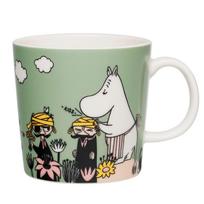Moomin Arabia Classic Mug Loving Care Green capacity approximately 280ml.