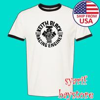 Keith Black Racing Engines Men#039;s Ringer Black Size S to 3XL Unisex T-Shirt XXXL