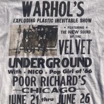 The Velvet Underground Chicago Andy Warhols White T shirt reprint tee NH19719 Unisex T-Shirt XXXL