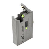 1*21700 Battery Box DIY Kit 20W Fast Charging Power Bank Case Dual Mode Low Current Battery Charger Case With Ejection Plug pilka spalva