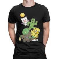 2025 Team Final Fantasy Moogle Chocobo Tonberry Cactuar Rpg Game Square Enix Geek Nerd T Shirts Men's Cotton Clothes Gift Idea S juoda