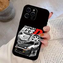 Initial D Takumi Fujiwara Phone Case For iPhone 17,16,15,14,13,12,11 Plus,Pro Max,XS,Soft Silicone Black Cover iPhone15ProMax