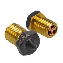 1 vnt PTFE dengtas CHT antgalis E3D V6 žalvarinis neprilipęs siūlas 0,3 mm 0,4 mm 0,8 mm 1,2 mm didelio greičio srauto purkštukai 3D spausdintuvo dalys WBL 1.2mm