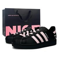 Adidas Originals Superstar 2 Rožinis Kaspinėlis Atsparūs Dilimui Žemi Kateboardo Batai Unisex Juodi Rožiniai JI0079(Team865-SBOX) 38 black