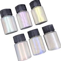 6Bottle Mica Powder Pearl Pigment Perfect for Crafts Beautiful Mica Soap Making Slime Bath Bombs 6 Colors 0.35oz/10g 1