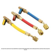 Yiniweili 5/16 rutulinis vožtuvas jungiklis šaltnešio vamzdžiui automobilio oro kondicionieriaus fluoravimui, išorinis ir vidinis sriegis. Yellow ball valve pipe (1/4*1/4)