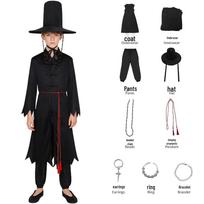 Demonų medžiotojos merginų grupės ir Qin Yu vaikinų grupės Cosplay aprangos rinkinys - 5K-POP pasirodymo kostiumas Adult XL black