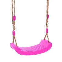 Children'S Plastic Swing With Hanging Rope Adjustable Height Swing Easy Install Multicolor Sitting Board Swing