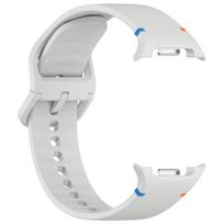 Samsung Watch 8 Silicone Strap: Classic Day Buckle Wristband for 40/44mm Large 22mm šviesiai pilka spalva