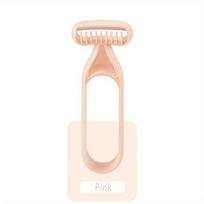 One Women's Manual Hair Trimmer Designed for Smooth and Sensitive Skin Super Smooth Portable and Reusable for Both Men and Women rožinė