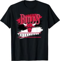 NBA Official Chicago Bulls Spilled Paint T-Shirt S įvairiaspalvis