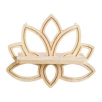 Lotoso gėlės Sieninė medinė lentyna Vazono laikiklis Plaukiojanti siena Boho Minimalistinis Kabantis