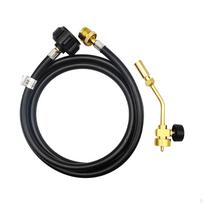 Propane Torch Gas Blower Plumbing Welding Tool 1.5M Hose Soldering Weld Hand Mapp