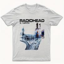 Radiohead OK Computer Album Cover T-Shirt (1997 Original) with Band Members Graphic - Collectible Iconic Music Tee S įvairiaspalvis