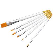 6 Pcs Art Painting Brushes Set Acrylic Oil Watercolor Artist Paint Brush Tool