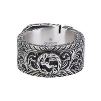 Gucci ring Garden Series Silver Jewelry, Vintage, Frosted, 925 Silver Ring, Same Ring 12 sidabras