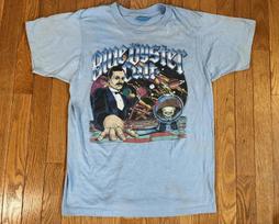 Vintage 1980s Blue Oyster Cult Rock Band Concert Light blue T-Shirt Reprint POPU XXXXL