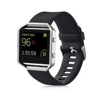 Fitbit Blaze Premium silikoninis dirželis su reguliuojamu dydžiu, skirtas sportui ir biurui Pink black
