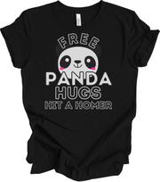 Free Panda Hugs Hit A Homer T-Shirt - Cute Panda Lover Gift XXL