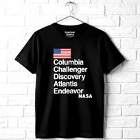 NASA Shuttle Names Men's T Shirt XXXL