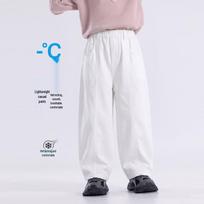 YOYO Fairytale Boys' Washed Cotton Casual Cargo Pants 150 balta