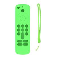 Light Up Silicone Remote Case for TV Stick HD4K/3rd Gen Remotes Shell for Enhances Grip with Hanging Rope Sleeve