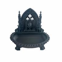 Dark Retro Desktop Decoration Skull Design Jewelry Display Tray  Bedroom juoda