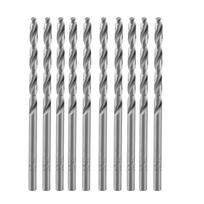 10pcs 135° Point Angle Twist Drill Bits 2mm Diameter Straight Shank Drill Bits  For Wood 2.0mm