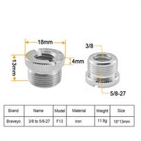 Tripod Adapter Mount Microphone Stand Screw 5/8-27 to 3/8-16 Mic Stand Adapter  Photo Studio F13