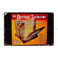 S K Tel Record Selector Metal Plaque Personalized Living Room Custom Funny Custom Tin Sign Poster 20x30cm（7.8x11.8inch）