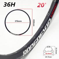 1pcs Bike Wheel Rim Rim FV/AV Nozzle 20-inch 24/28/32/36 Holes Aluminum Alloy Disc Brake Rim For 20*1.5~20*2.125 Tires 36 holes