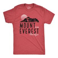 Mens Retro Mount Everest T Shirt Funny Camping Saying Vintage Mountain Graphic XXXXL